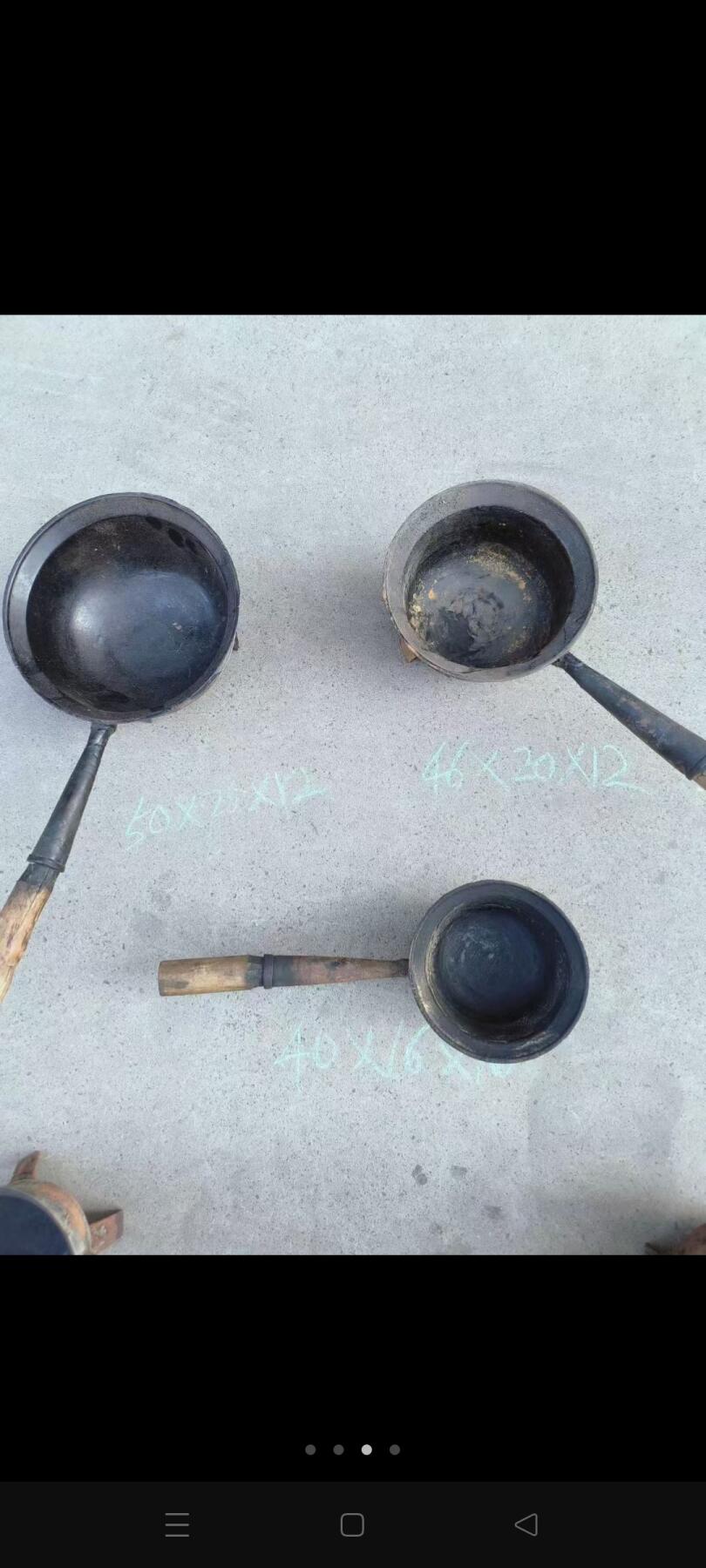 解放前，老中医熬膏药用的铸铁药锅，完整能用，500/单