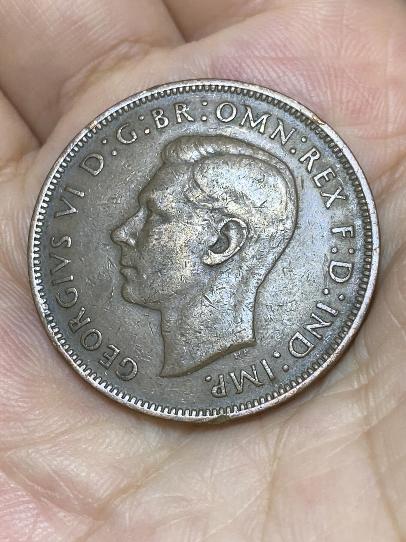 2025年第七十五场(总第一百零一场）外国好品散币(免佣金) 英国🇬🇧1944年1便士(乔治六世第一版，印度皇帝版)