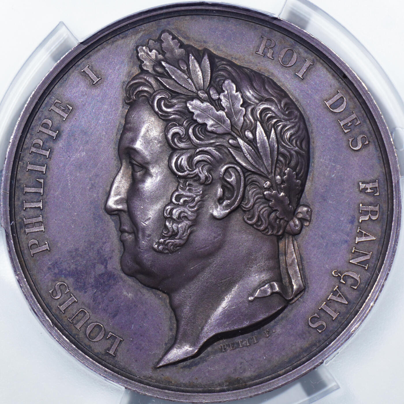 PCGS SP63唯一记录1845年法国众议院议员银制大奖章