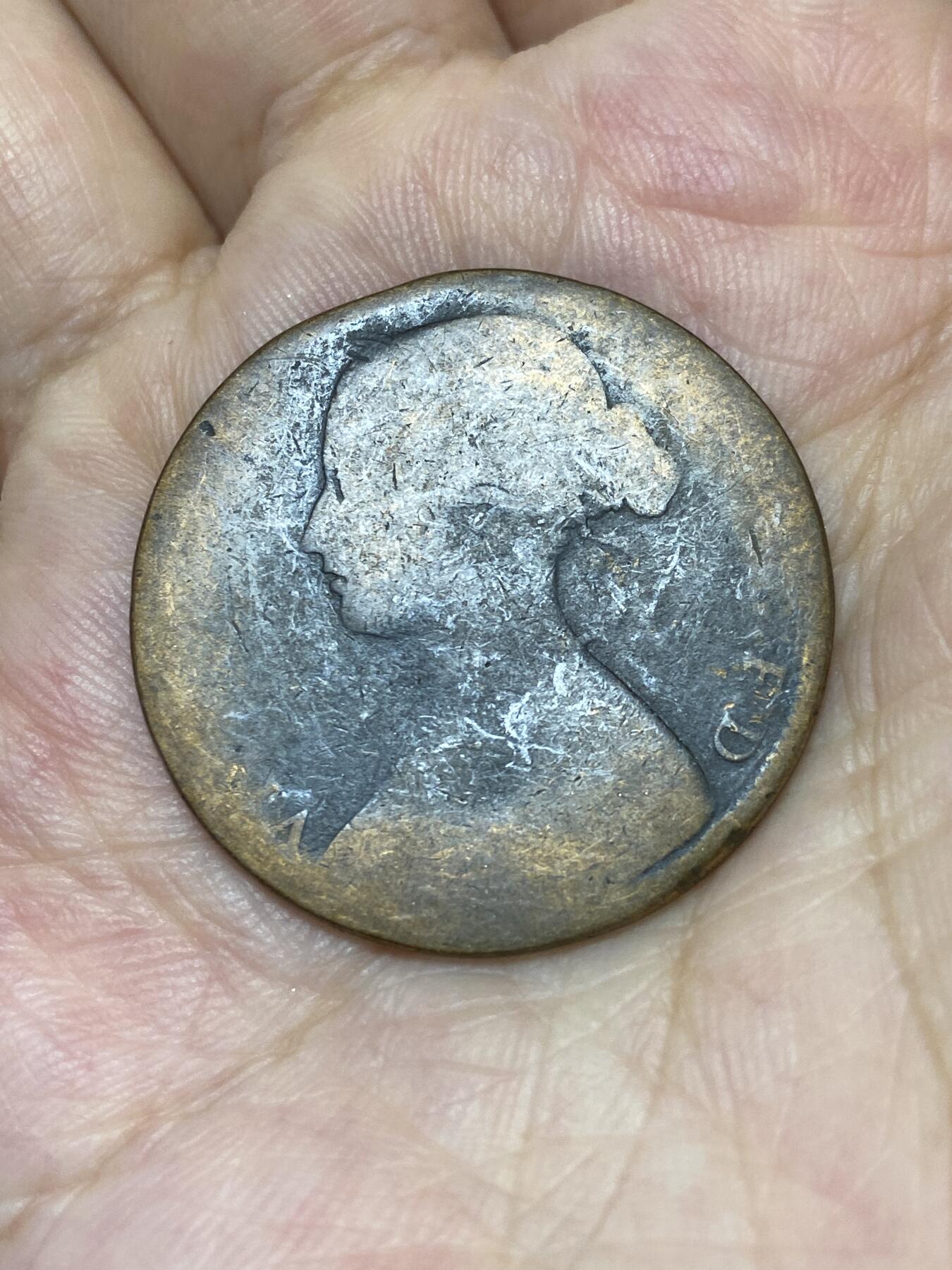 2025年第七十五场(总第一百零一场）外国好品散币(免佣金) 英国🇬🇧1861年1便士(维多利亚女王中年第二版)