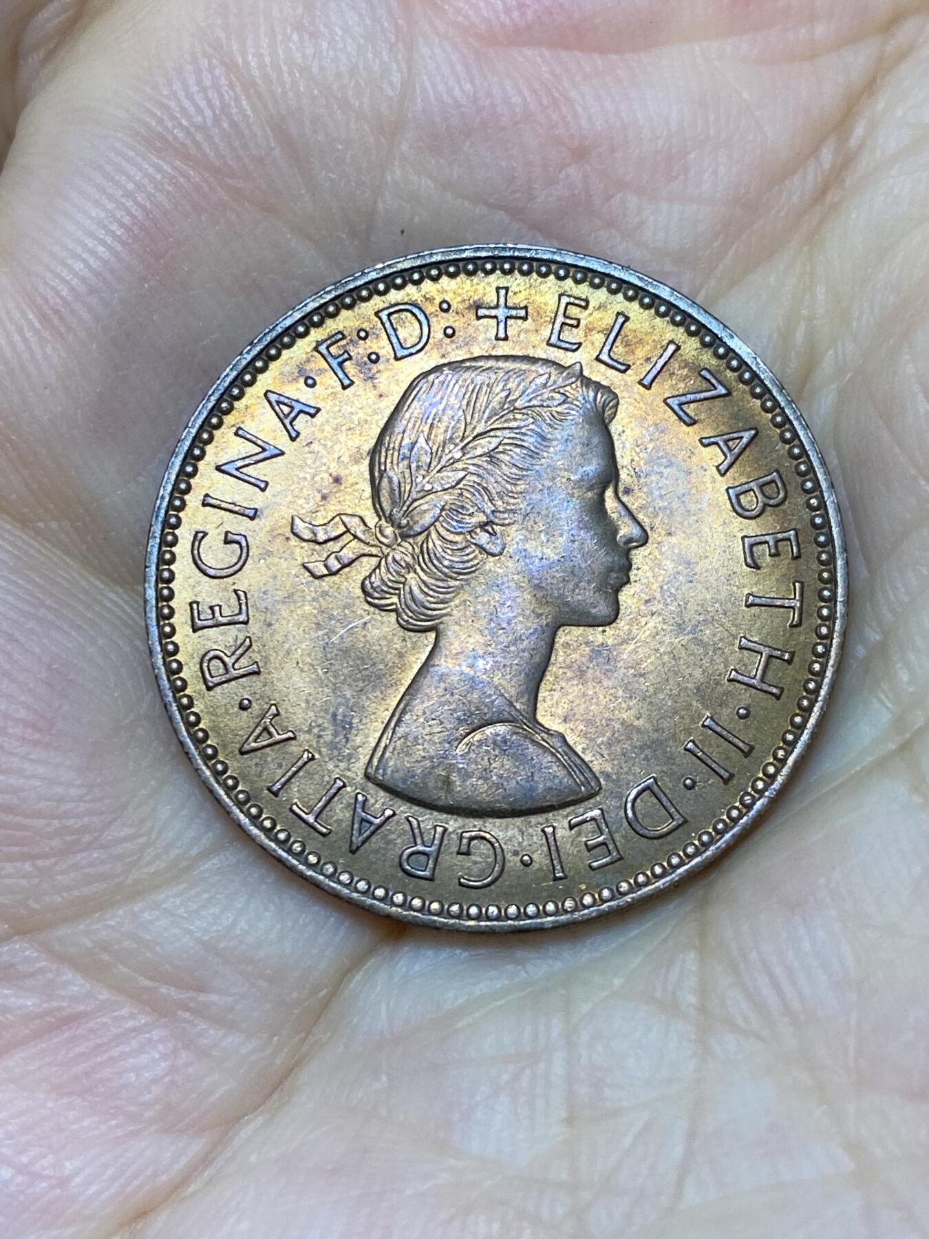 2025年第七十五场(总第一百零一场）外国好品散币(免佣金) 英国🇬🇧1966年半便士(伊丽莎白二世青年桂冠第二版关门年)