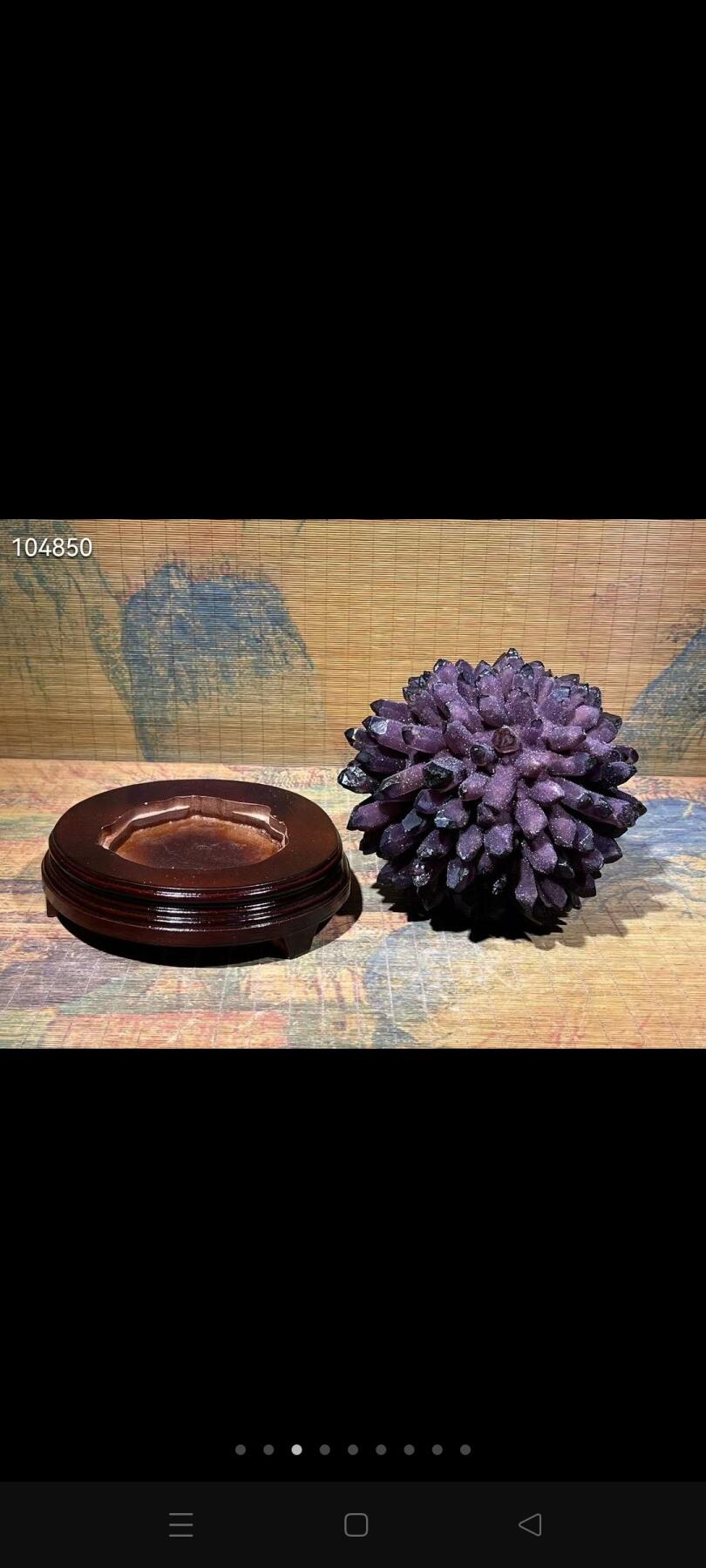 巴西产地紫水晶晶簇摆件，可做办公室，家居设计摆放，寓意招财纳福，财源滚滚来！