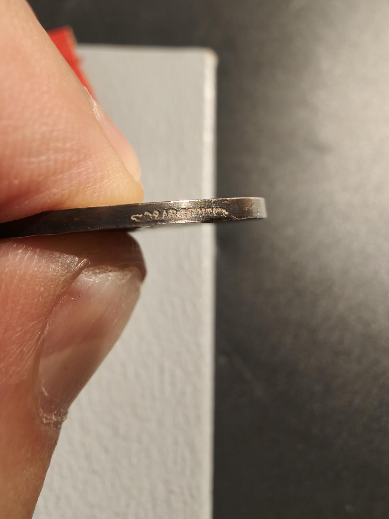老王徽章第140期 法国银级内务部服役奖章    银质    实发版    带纸盒    13.6g