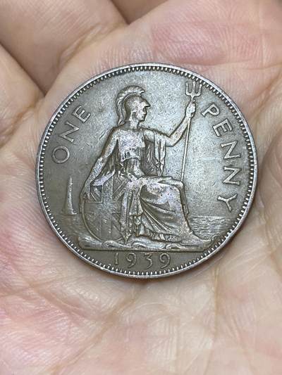 2025年第七十五场(总第一百零一场）外国好品散币(免佣金) - 英国🇬🇧1939年1便士(乔治六世第一版，印度皇帝版)