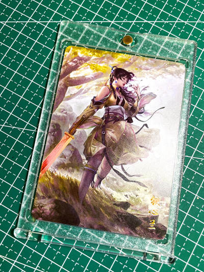 显眼宝26期 都有拍摄近景图可以细看 - 【带卡砖】燎原卡牌 武林志 特卡散配 铁心兰一张 金彩63*88