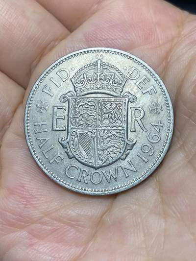 2025年第七十五场(总第一百零一场）外国好品散币(免佣金) - 英国🇬🇧1964年半克朗(伊丽莎白二世青年桂冠第二版)