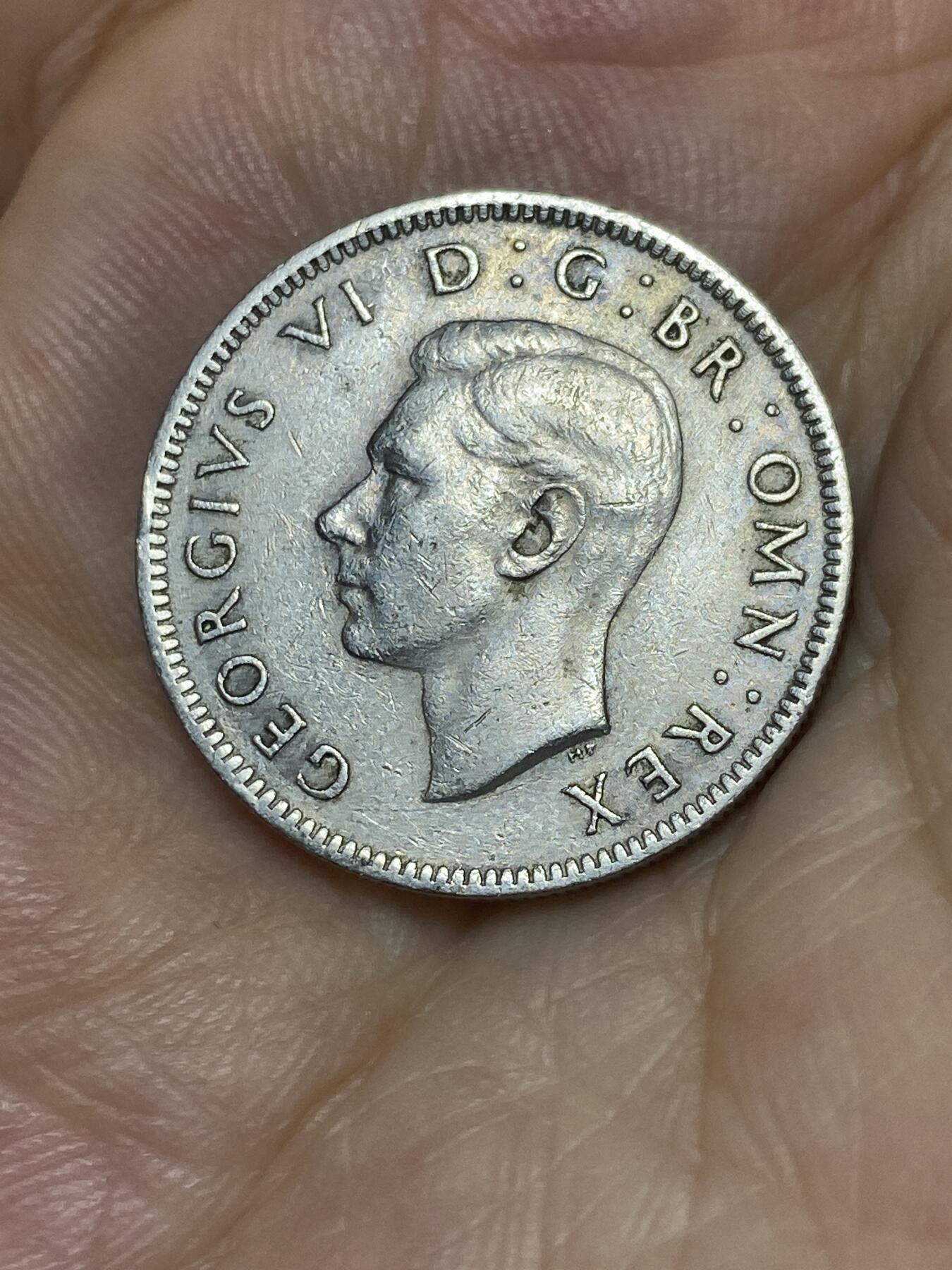 2025年第七十五场(总第一百零一场）外国好品散币(免佣金) 英国🇬🇧1948年1先令(乔治六世第二版，英格兰站狮版，关门年仅发行2年)