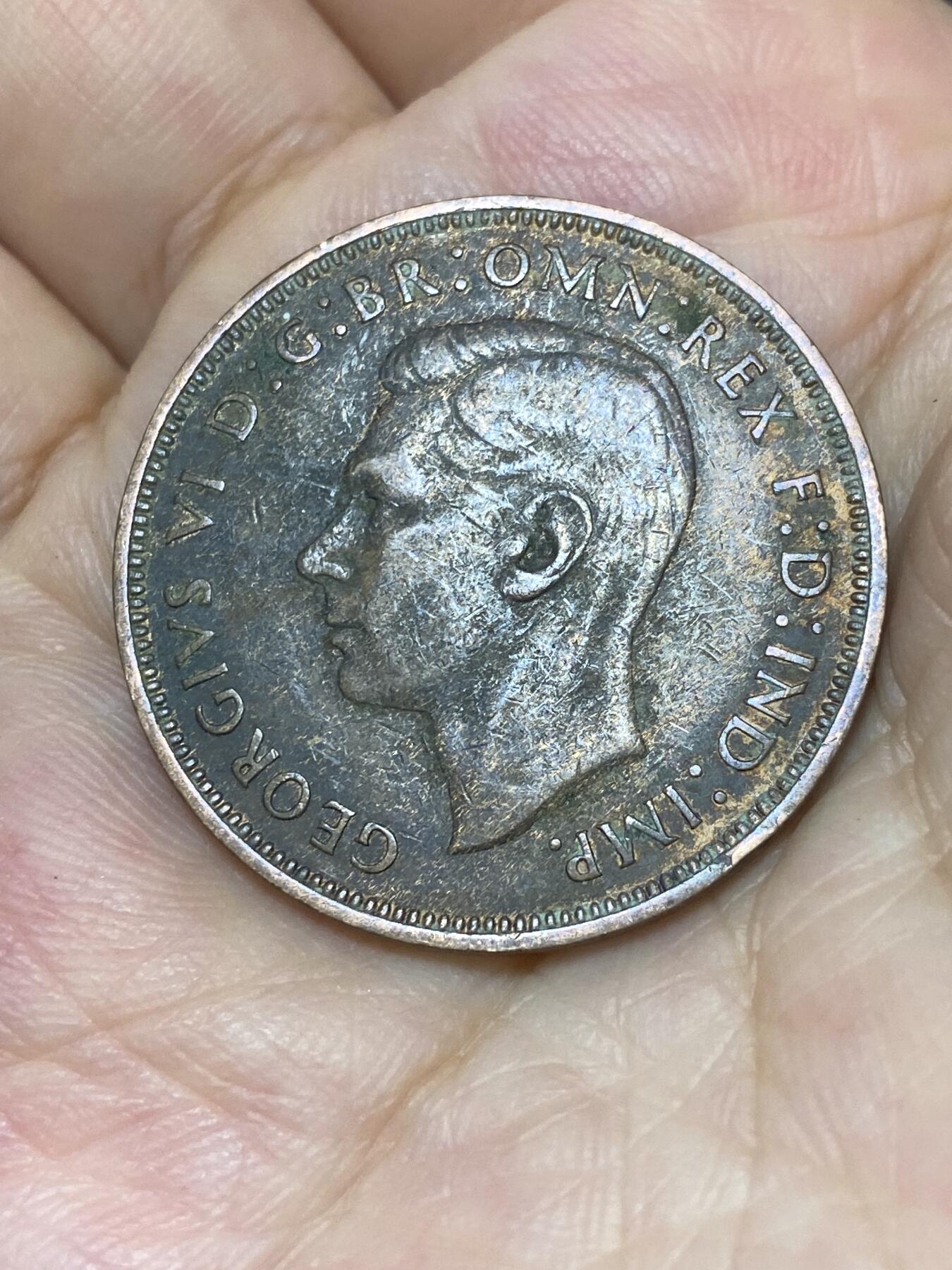 2025年第七十五场(总第一百零一场）外国好品散币(免佣金) 英国🇬🇧1947年1便士(乔治六世第一版，印度皇帝版)