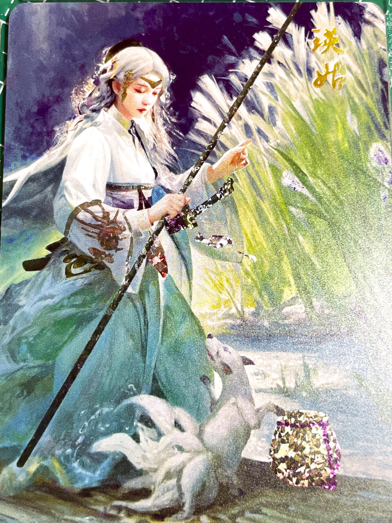 显眼宝26期 都有拍摄近景图可以细看 【带卡砖】燎原卡牌 武林志 特卡散配 瑛姑一张 钻闪 63*88