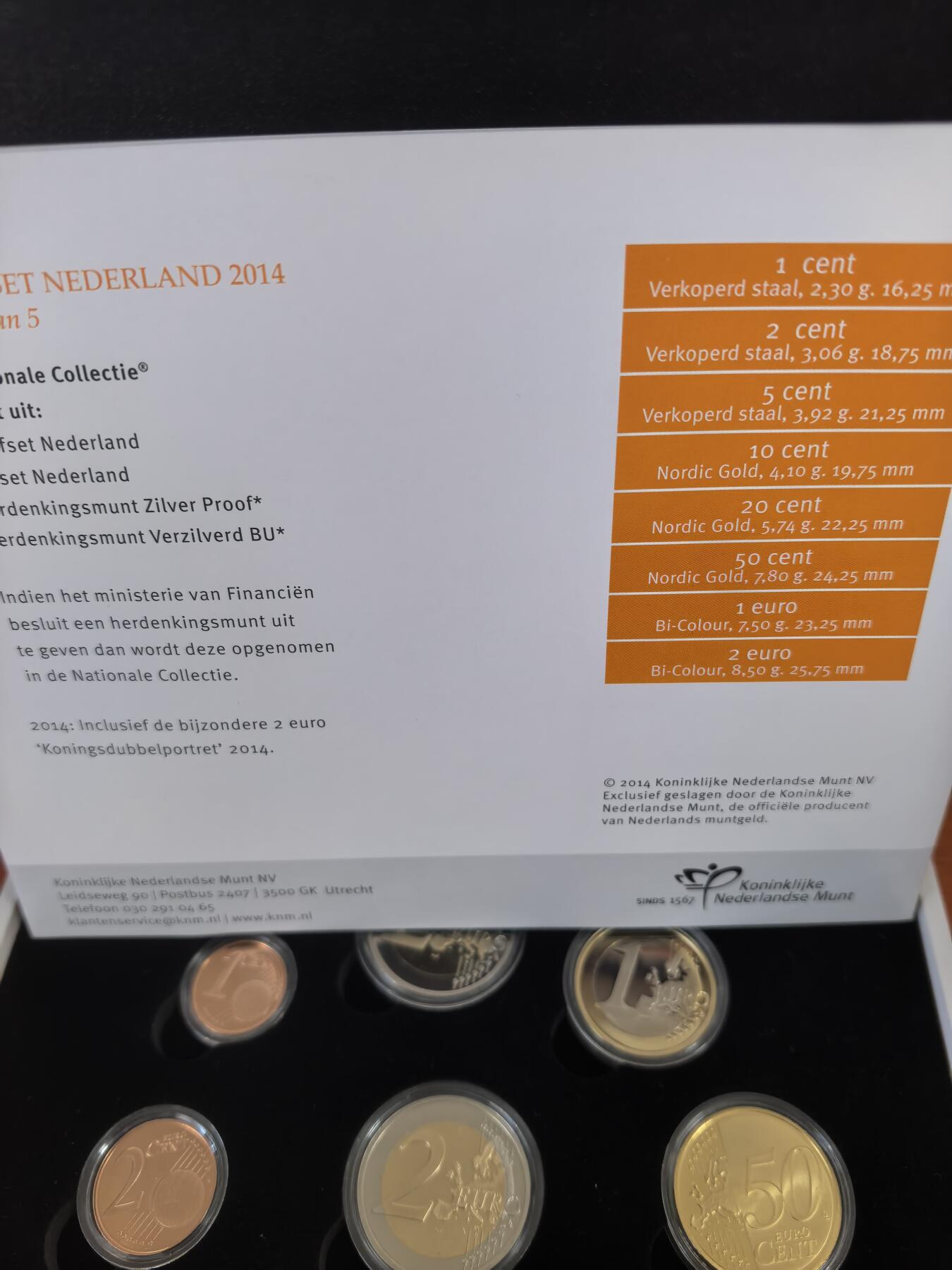 长老汇蛇年精选第三十二场拍卖 2014荷兰精制欧元套币9枚，盒证全，面值5.88欧元，含一枚亚历山大国王继位2欧元，5000套，市场价50多欧
