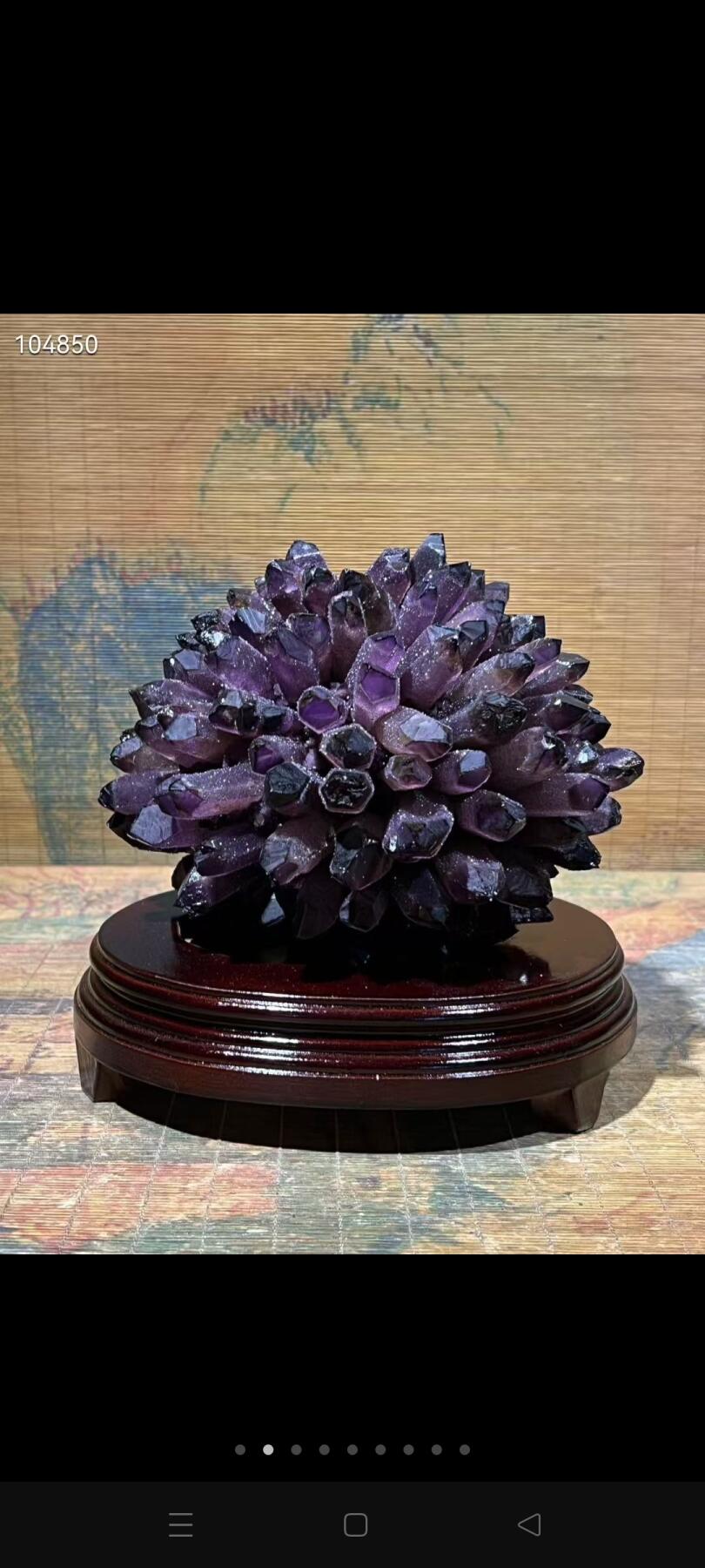 巴西产地紫水晶晶簇摆件，可做办公室，家居设计摆放，寓意招财纳福，财源滚滚来！