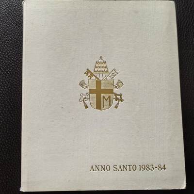 道一币馆币章第一百四十场 - 原包装 梵蒂冈1983-1984年500+1000里拉纪念银币两枚套