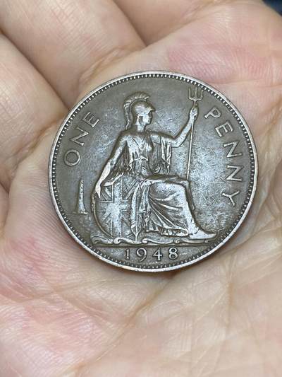 2025年第七十五场(总第一百零一场）外国好品散币(免佣金) - 英国🇬🇧1948年1便士(乔治六世第一版，关门年)