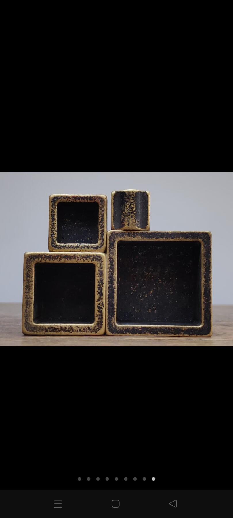 文房铜印章一套，文房收藏精品，传世包浆，磨损自然，保存完好，品相尺寸如图！