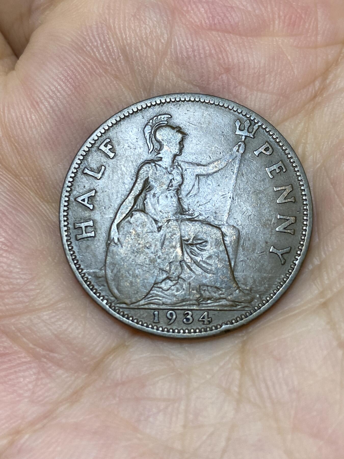 2025年第七十五场(总第一百零一场）外国好品散币(免佣金) 英国🇬🇧1934年半便士(乔治五世第三版)