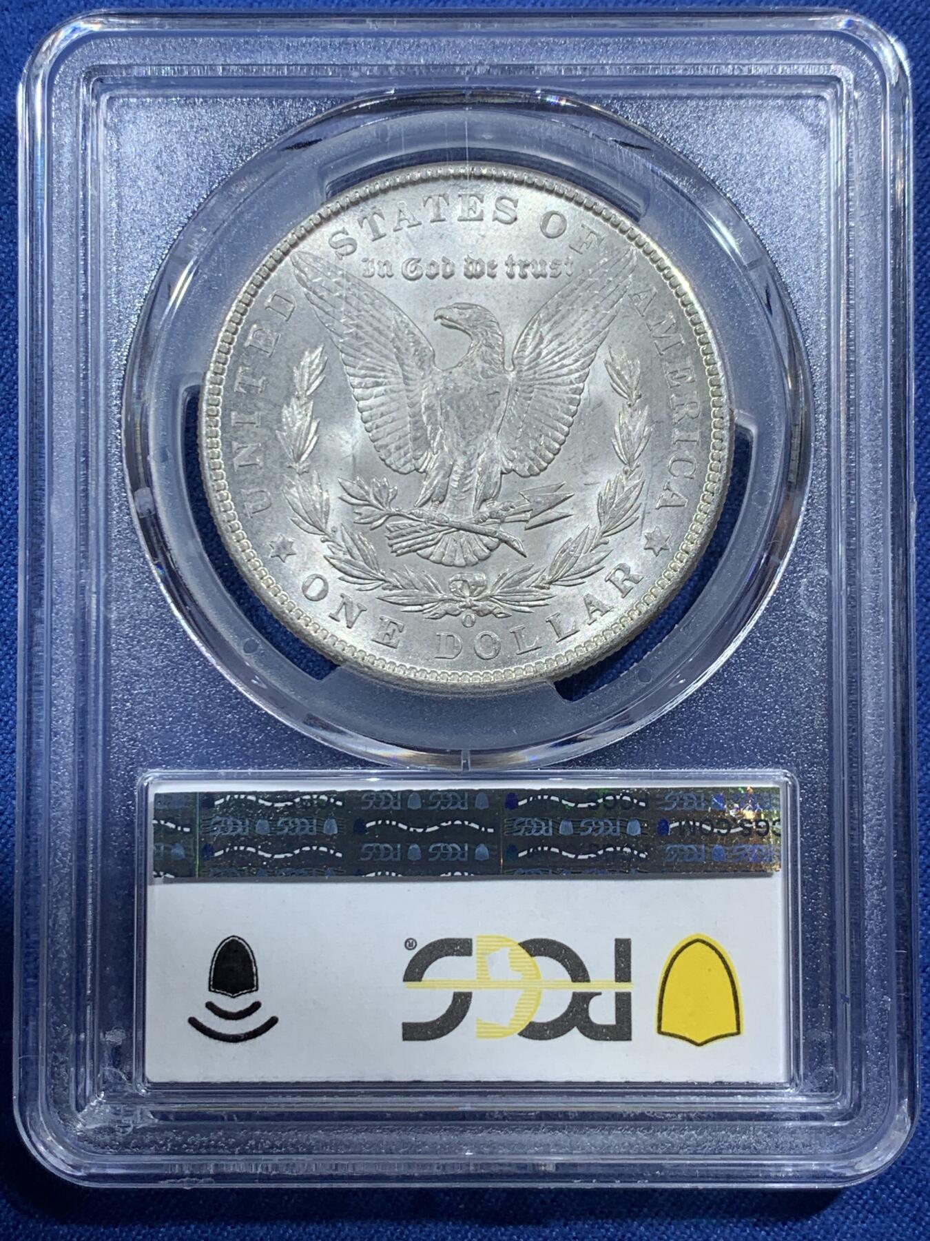 《竞宝斋》第407场 周日，周一，2场连拍 （全场包邮） PCGS MS64 美国 1902-O版 摩根1美元银币 盒子小磕