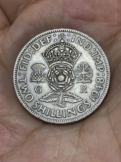 2025年第七十五场(总第一百零一场）外国好品散币(免佣金) - 英国🇬🇧1948年2先令(乔治六世第二版，关门年仅发行2年)