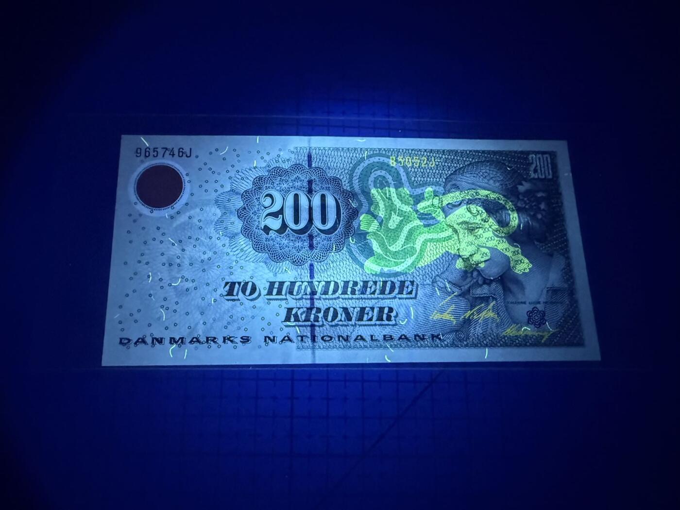 【炜奕收藏】，第四十期 2005年丹麦200克朗，UNC品相