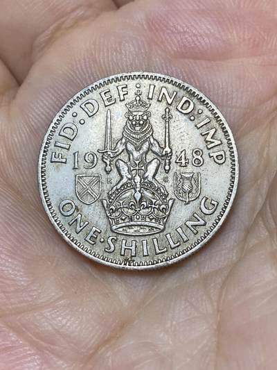 2025年第七十五场(总第一百零一场）外国好品散币(免佣金) - 英国🇬🇧1948年1先令(乔治六世第二版，苏格兰坐狮版，关门年仅发行2年)