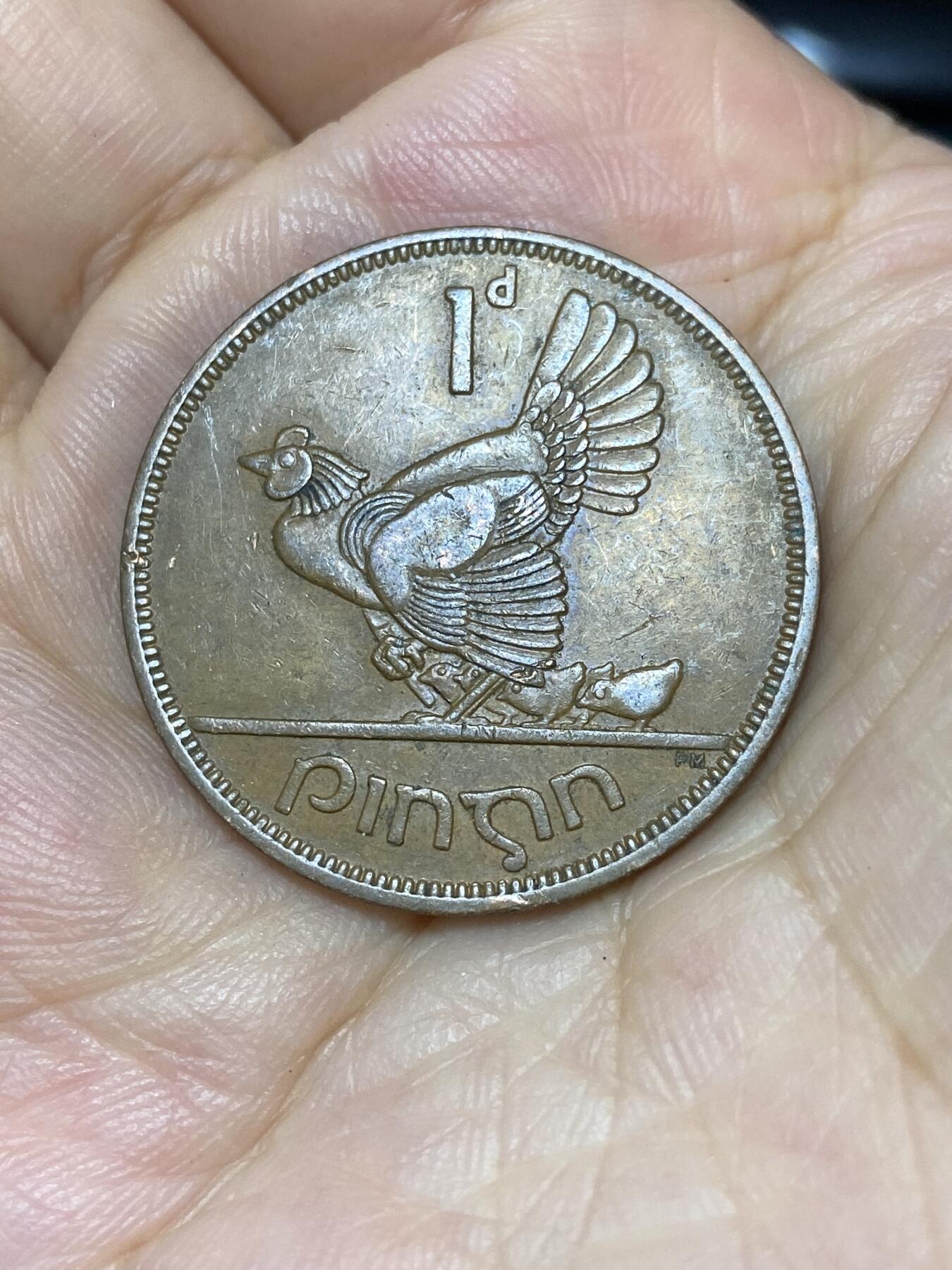 2025年第七十六场(总第一百零二场）外国好品散币(免佣金) 爱尔兰🇮🇪1963年1便士(共和国时期第一套)