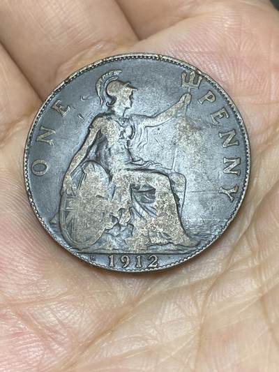 2025年第七十六场(总第一百零二场）外国好品散币(免佣金) - 英国🇬🇧1912年1便士H版(乔治五世第一版，H标喜敦厂造)