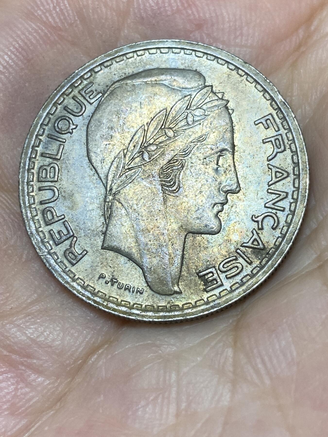 2025年第七十六场(总第一百零二场）外国好品散币(免佣金) 法国🇫🇷1949年10法郎(小头版，关门年)