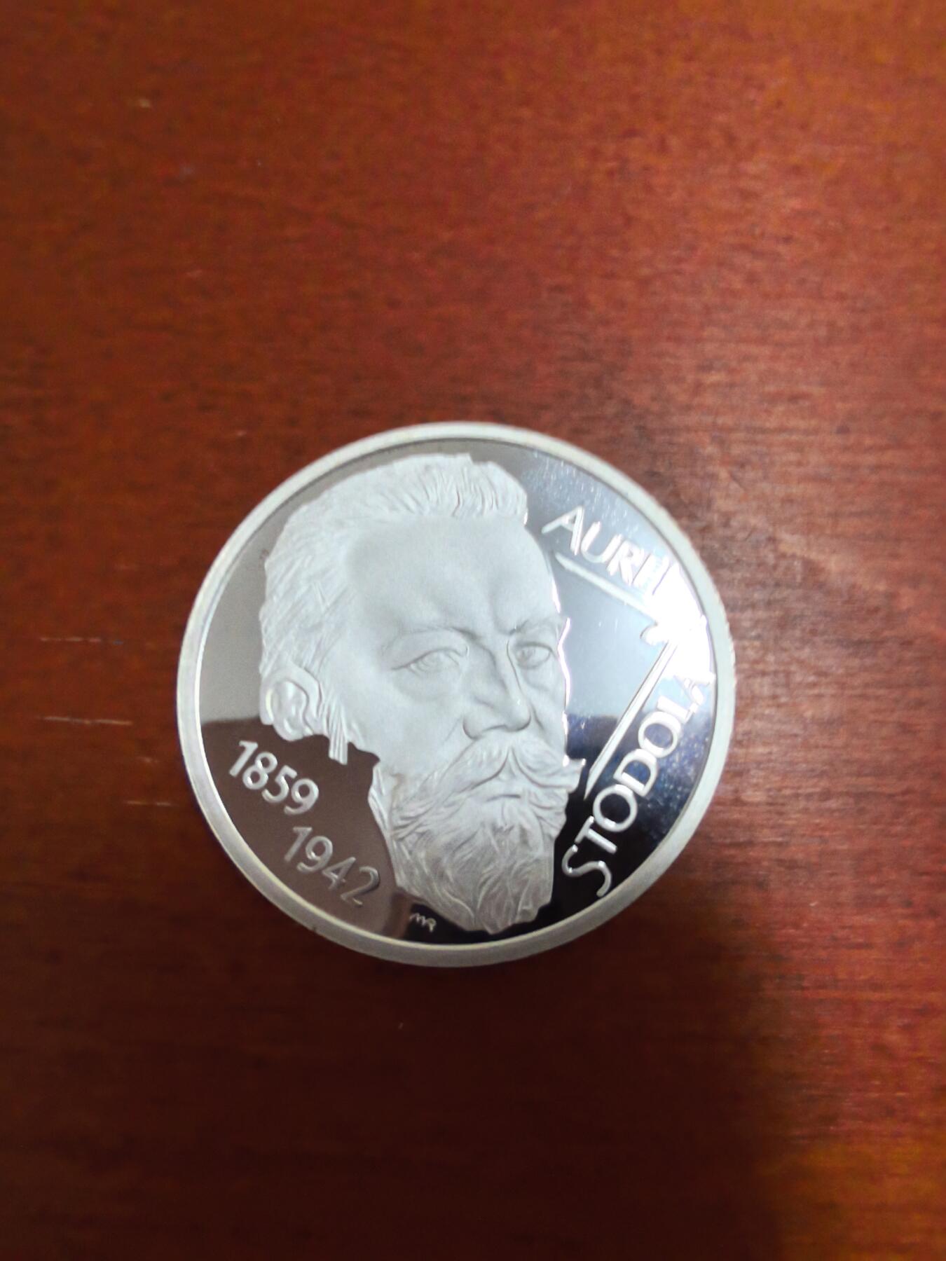长老汇蛇年精选第三十二场拍卖 2009 斯洛伐克奥列尔·斯托多拉诞辰150周年200克朗精制银币