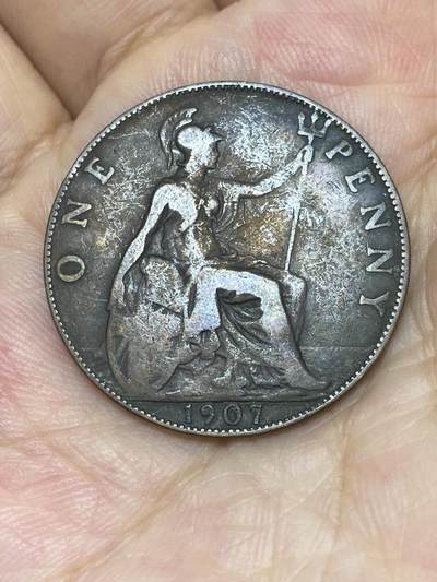 2025年第七十五场(总第一百零一场）外国好品散币(免佣金) - 英国🇬🇧1907年1便士(爱德华七世时期)