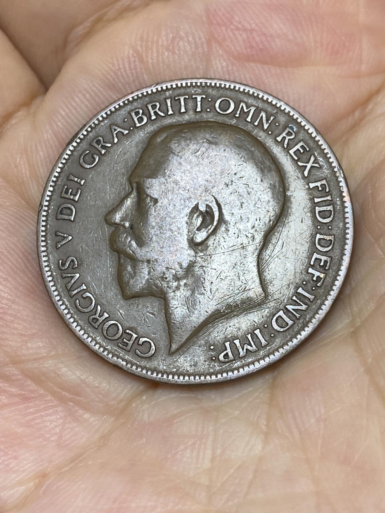 2025年第七十五场(总第一百零一场）外国好品散币(免佣金) 英国🇬🇧1921年1便士(乔治五世第一版)