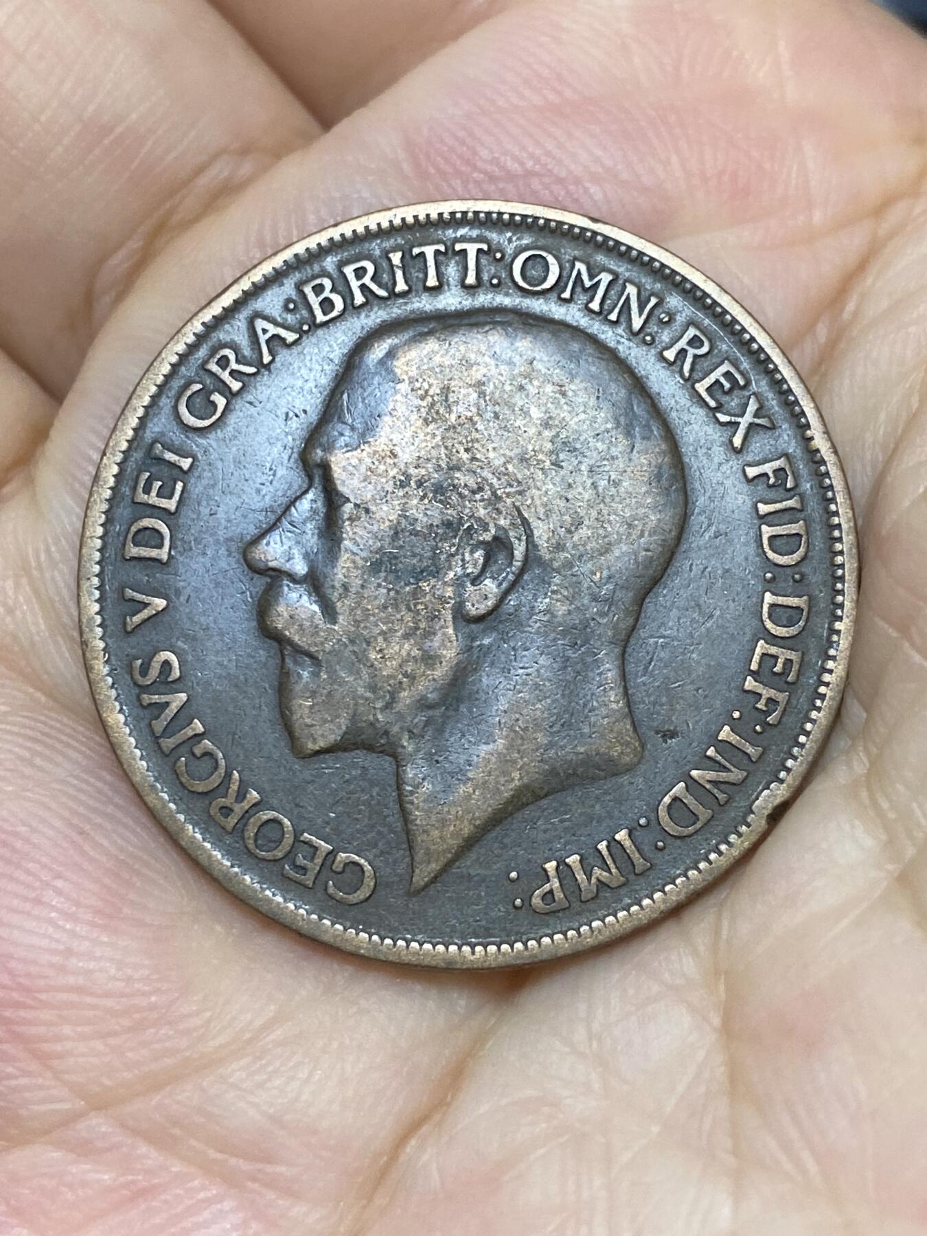 2025年第七十五场(总第一百零一场）外国好品散币(免佣金) 英国🇬🇧1917年1便士(乔治五世第一版)