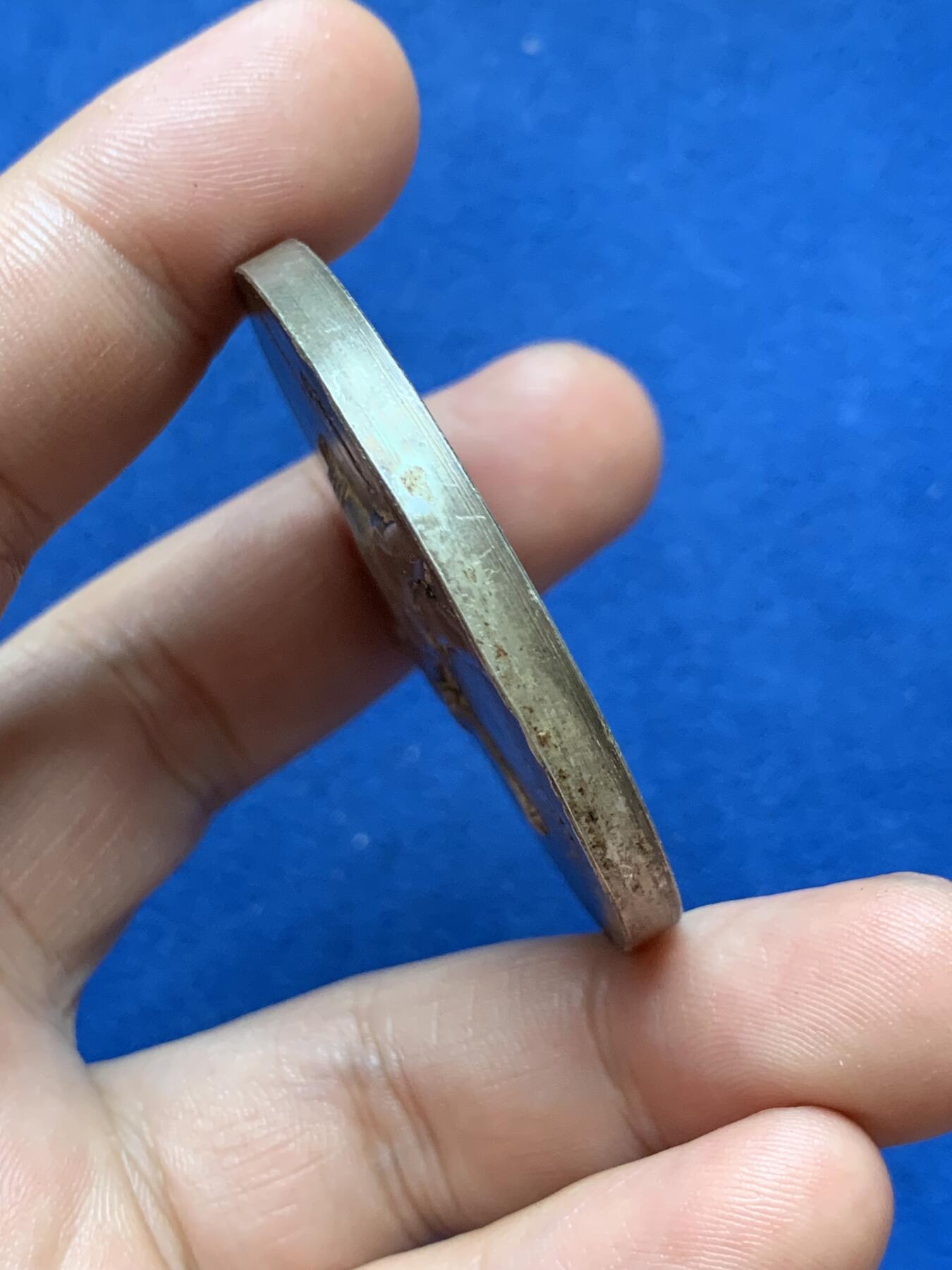 《竞宝斋》第407场 周日，周一，2场连拍 （全场包邮） 高浮雕播种者镀银铜章 68.5克 49.8mm