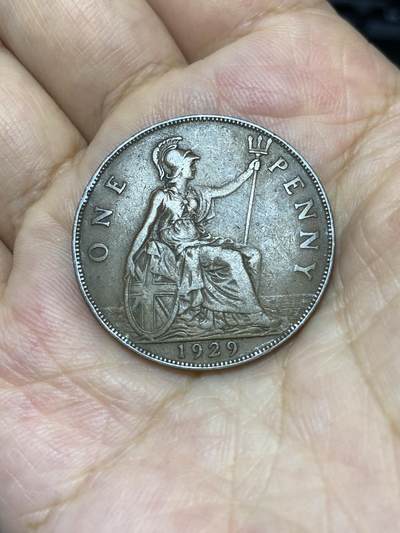 2025年第七十五场(总第一百零一场）外国好品散币(免佣金) - 英国🇬🇧1929年1便士(乔治五世第三版)