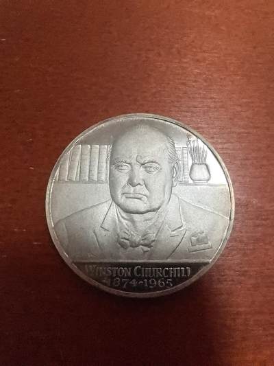 长老汇蛇年精选第三十二场拍卖 - 1965英国SPINK公司发行丘吉尔逝世银章，27.79克，56MM，原红盒，光边有银标