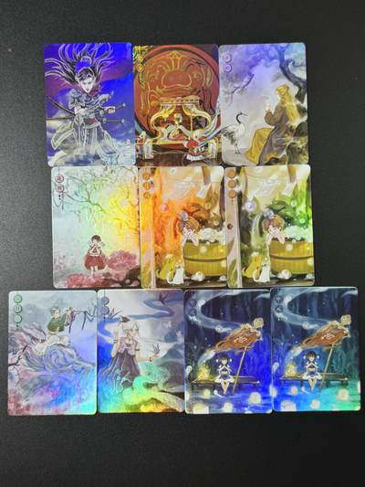 公益拍NO.3期 热点+经典，史上最强！买家0佣金！卖家送拍0抽成！（周六晚8点截拍，量大管饱！）   - 万享 岁时令节日卡+封神高兰英 彩闪 共10张