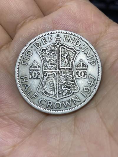 2025年第七十五场(总第一百零一场）外国好品散币(免佣金) - 英国🇬🇧1947年半克朗(乔治六世第二版，首发年仅发行2年)
