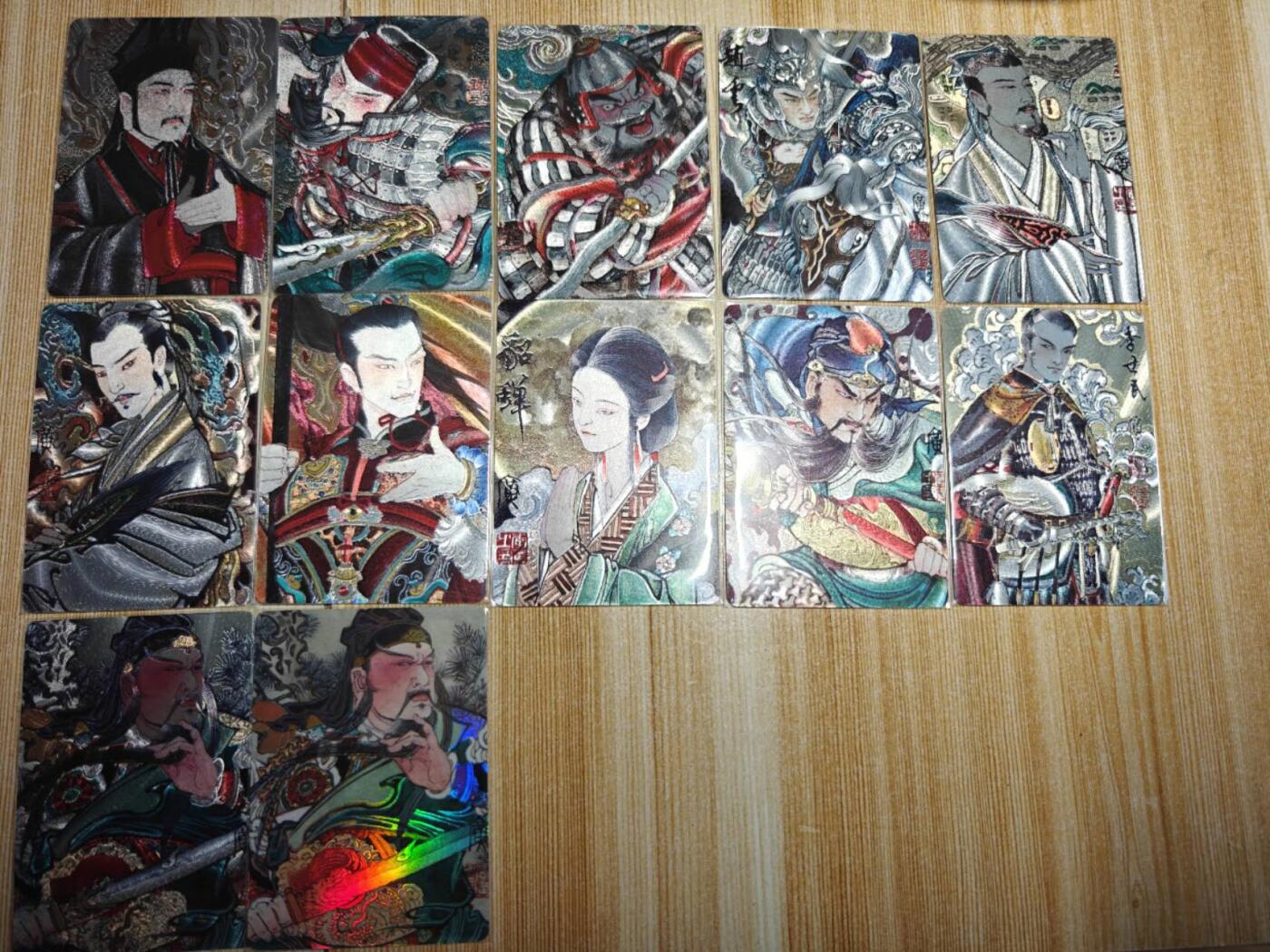 龙虎卡牌第四十九场 （无佣金，满120包邮，欢迎送拍，摩点开车） 卡片12张全 启读 李广-三国群雄崛起大全套（11粗闪+1彩闪）