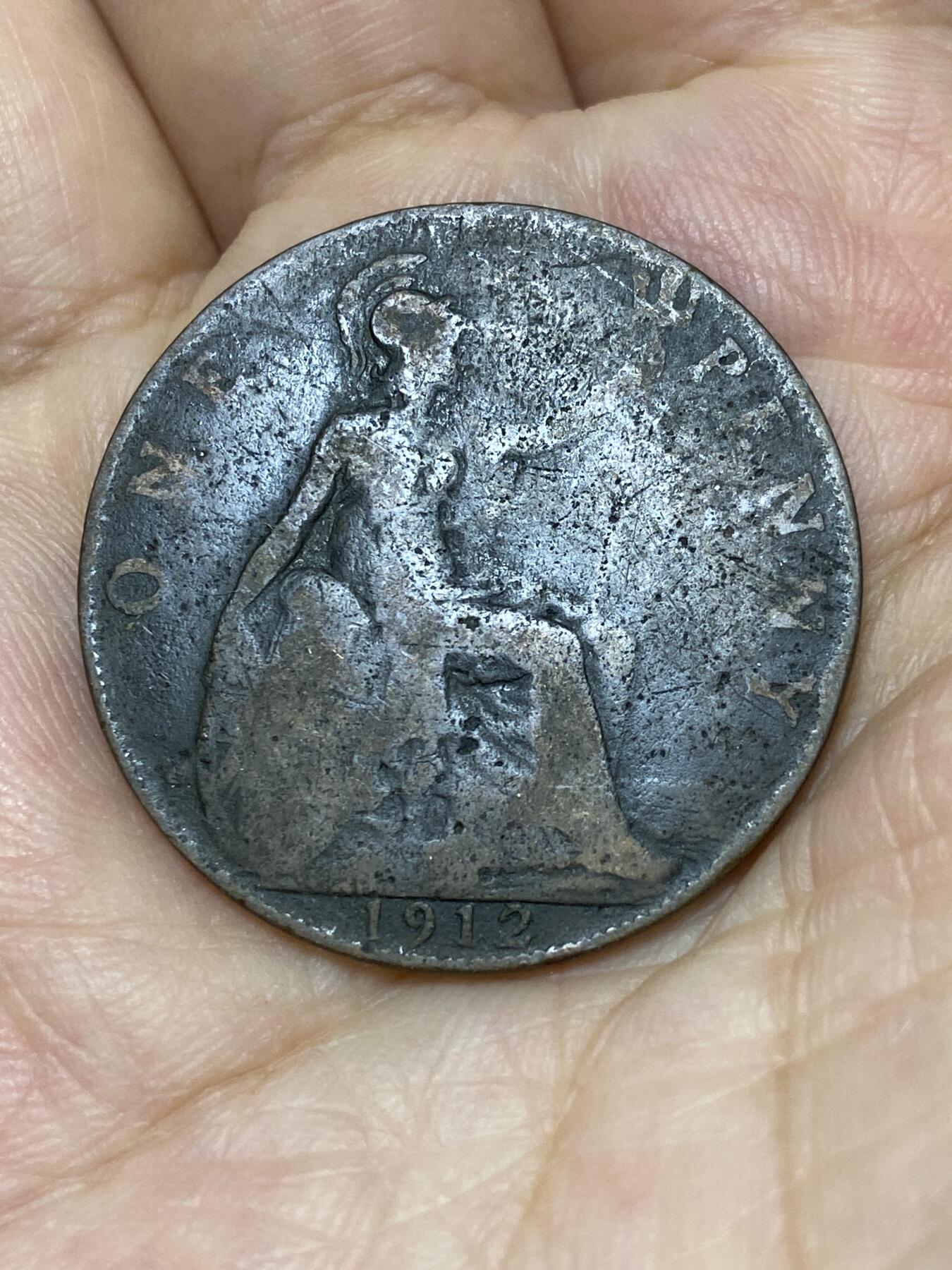 2025年第七十五场(总第一百零一场）外国好品散币(免佣金) 英国🇬🇧1912年1便士(乔治五世第一版)