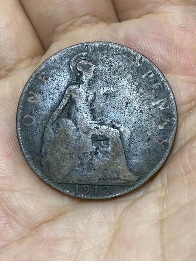 2025年第七十五场(总第一百零一场）外国好品散币(免佣金) - 英国🇬🇧1912年1便士(乔治五世第一版)