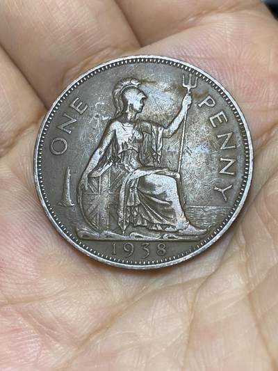 2025年第七十五场(总第一百零一场）外国好品散币(免佣金) - 英国🇬🇧1938年1便士(乔治六世第一版，印度皇帝版)