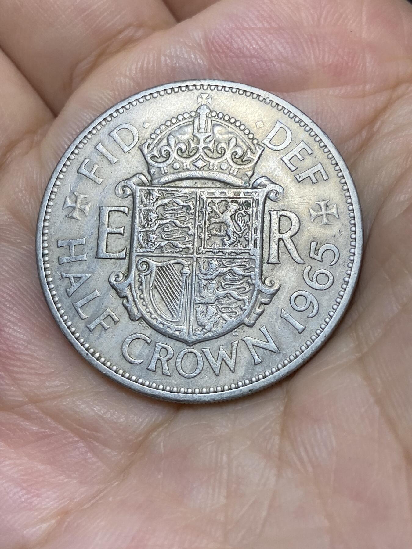 2025年第七十五场(总第一百零一场）外国好品散币(免佣金) 英国🇬🇧1965年半克朗(伊丽莎白二世青年桂冠第二版)