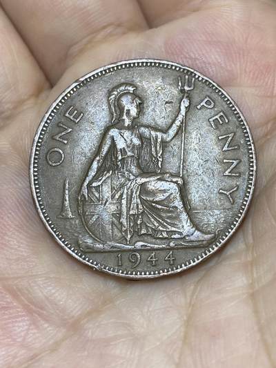 2025年第七十五场(总第一百零一场）外国好品散币(免佣金) - 英国🇬🇧1944年1便士(乔治六世第一版，印度皇帝版)
