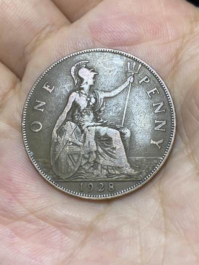 2025年第七十五场(总第一百零一场）外国好品散币(免佣金) - 英国🇬🇧1928年1便士(乔治五世第三版，首发年)