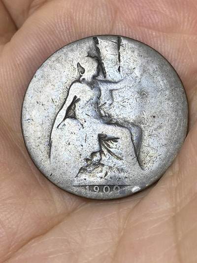 2025年第七十五场(总第一百零一场）外国好品散币(免佣金) - 英国🇬🇧1900年半便士(维多利亚女王老年披纱)