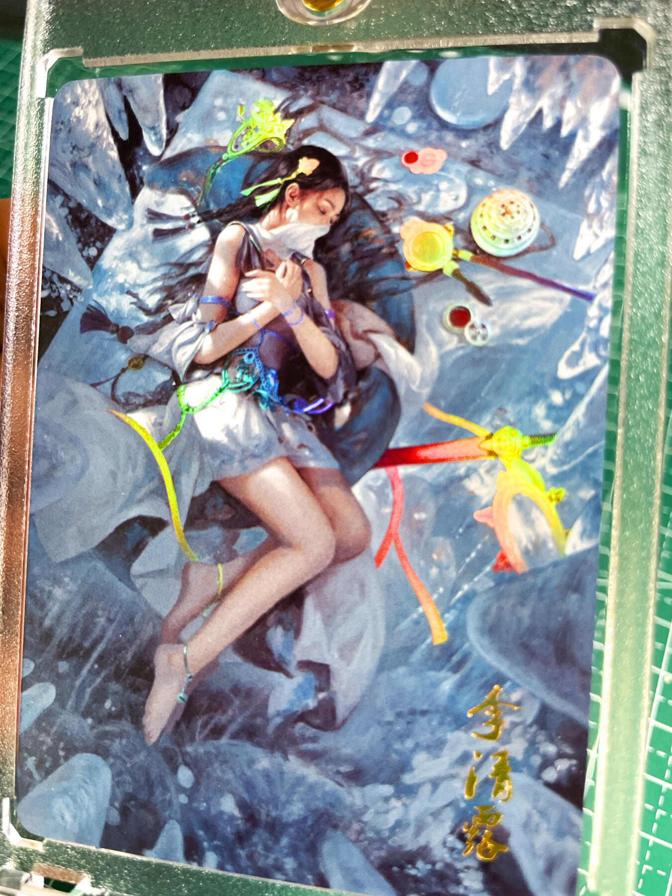 显眼宝26期 都有拍摄近景图可以细看 【带卡砖】燎原卡牌 武林志 特卡散配 梦姑 李清露 一张金彩63*88