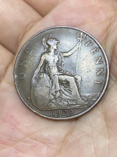 2025年第七十五场(总第一百零一场）外国好品散币(免佣金) - 英国🇬🇧1920年1便士(乔治五世第一版)