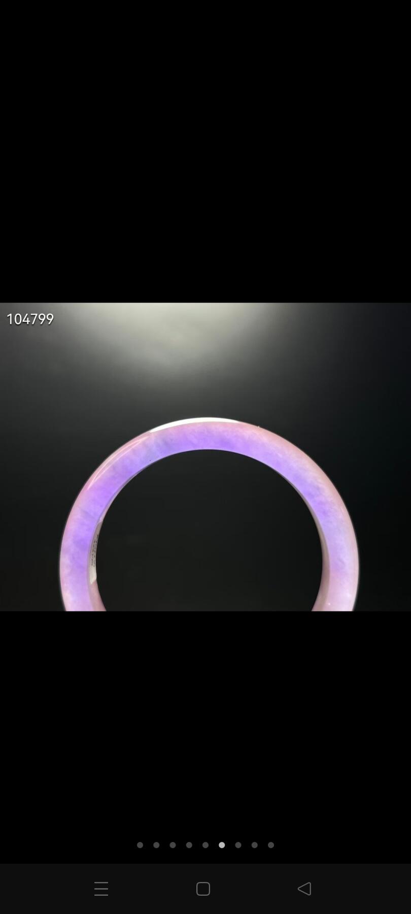 紫罗兰翡翠手镯一对，冰透莹润，水头十足，非常完美！