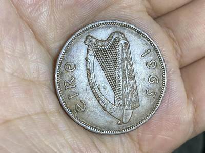 2025年第七十六场(总第一百零二场）外国好品散币(免佣金) - 爱尔兰🇮🇪1963年1便士(共和国时期第一套)