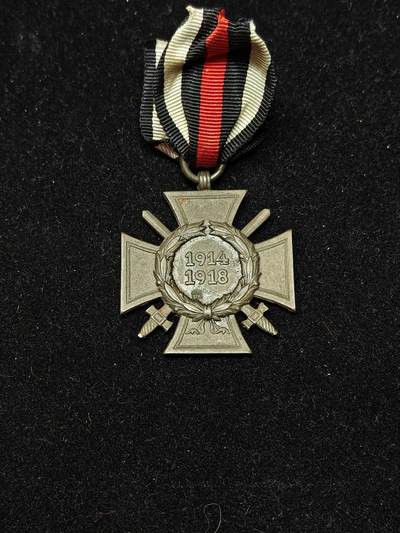 蜀地medal第10场精品专场拍卖 - 1914年-1918年兴登堡带剑十字荣誉奖章 少见厂