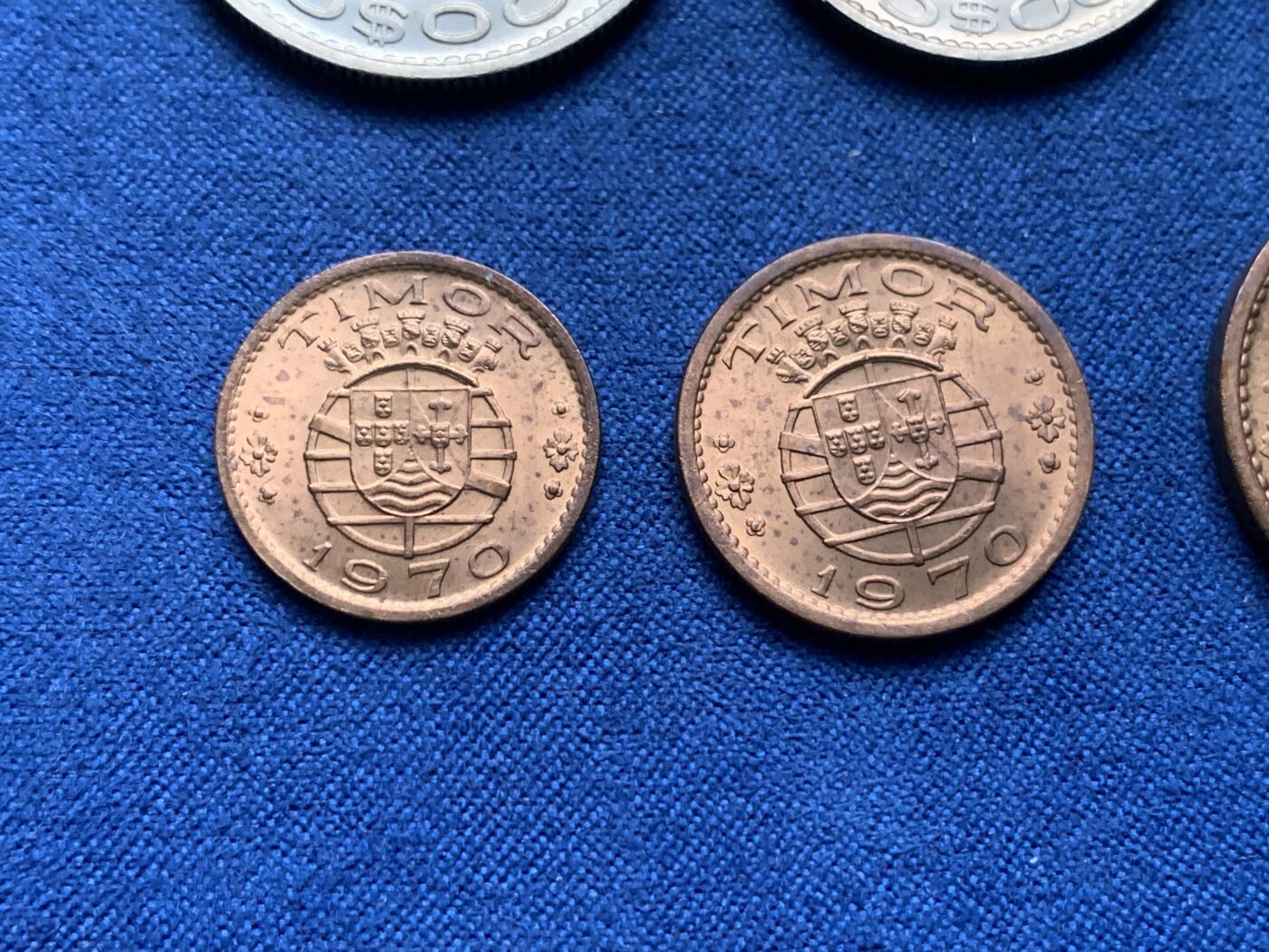 《竞宝斋》第408场 周日，周一，2场连拍 （全场包邮） 6枚一组 葡属东帝汶1970年