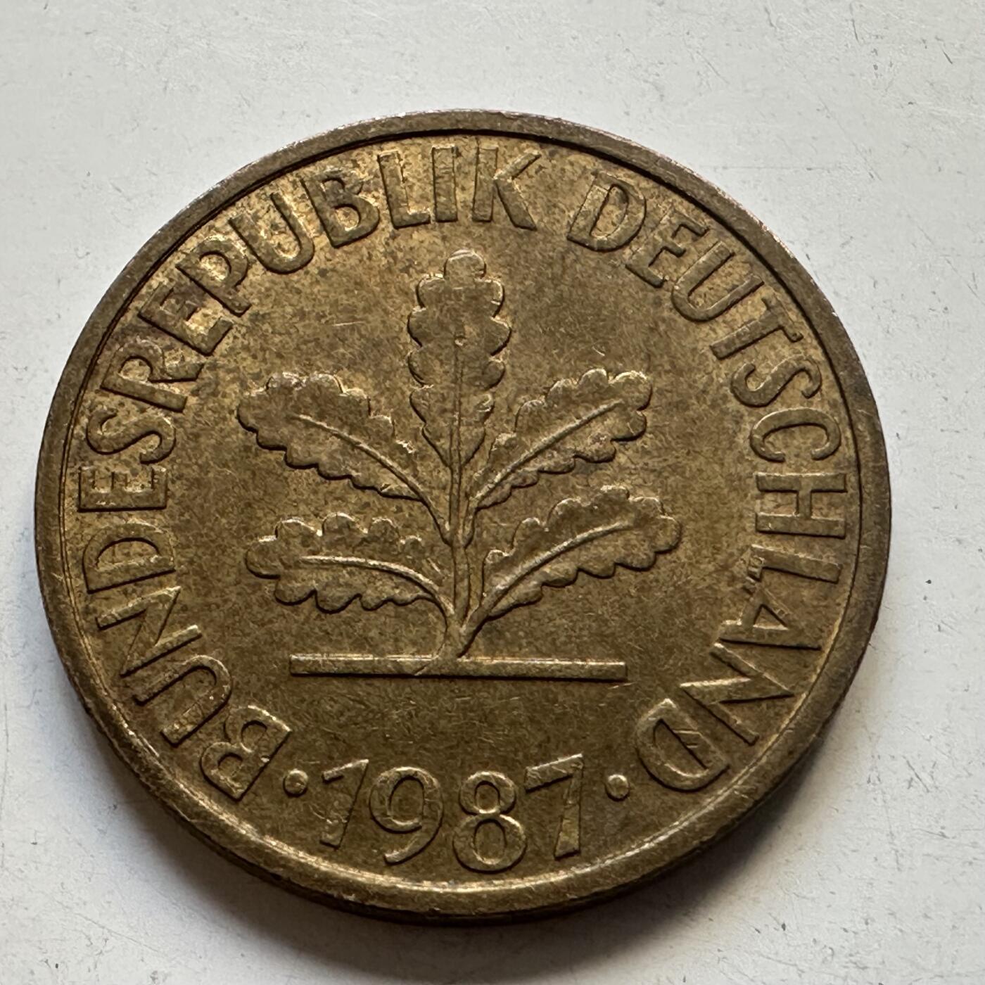 🌹外币初藏🌹🐯2025年第84场  周二无佣金特价场 德国1987年10芬尼